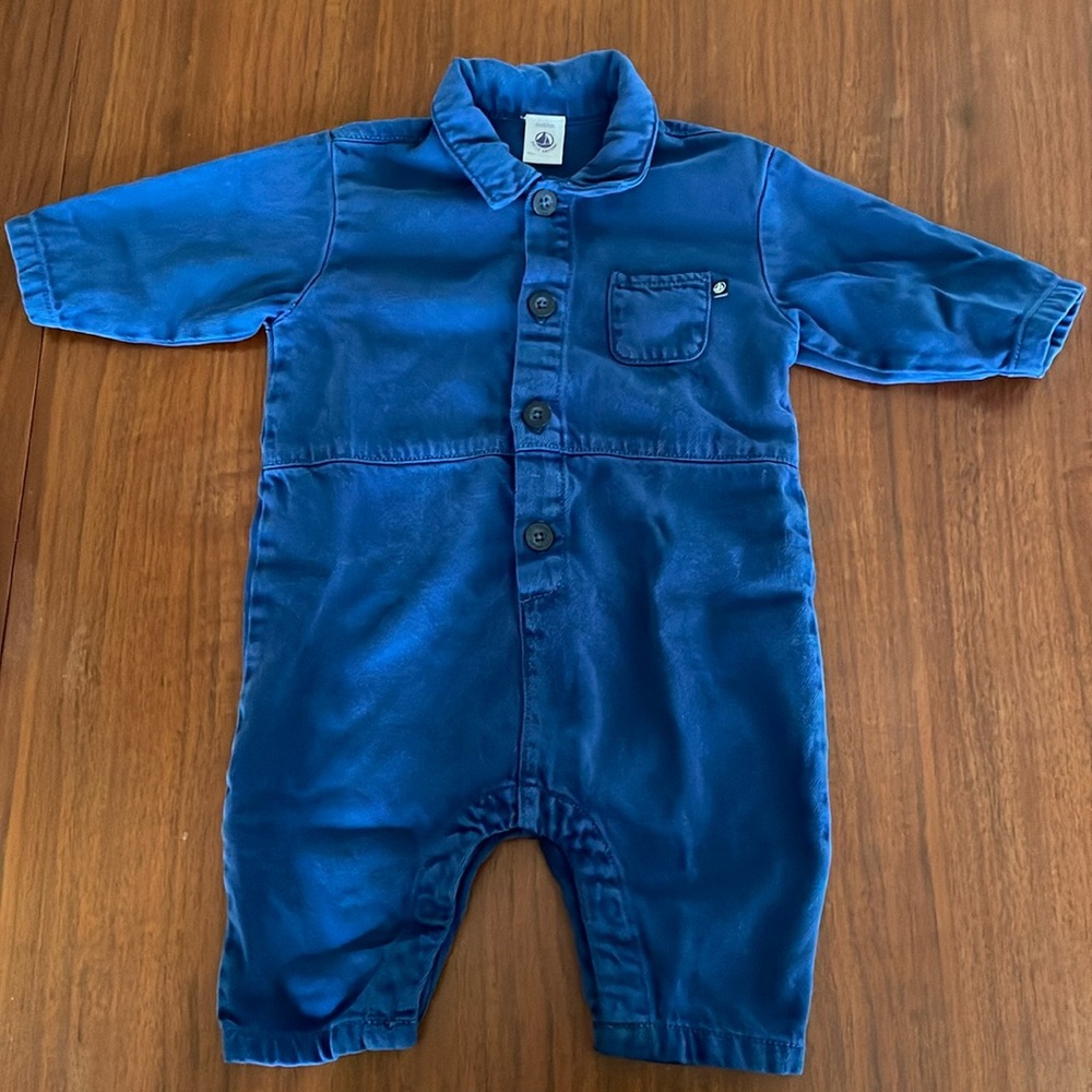 Petit Bateau blue romper